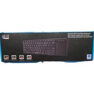 Adesso Wireless Keyboard with Built-in Touchpad WKB4050UB